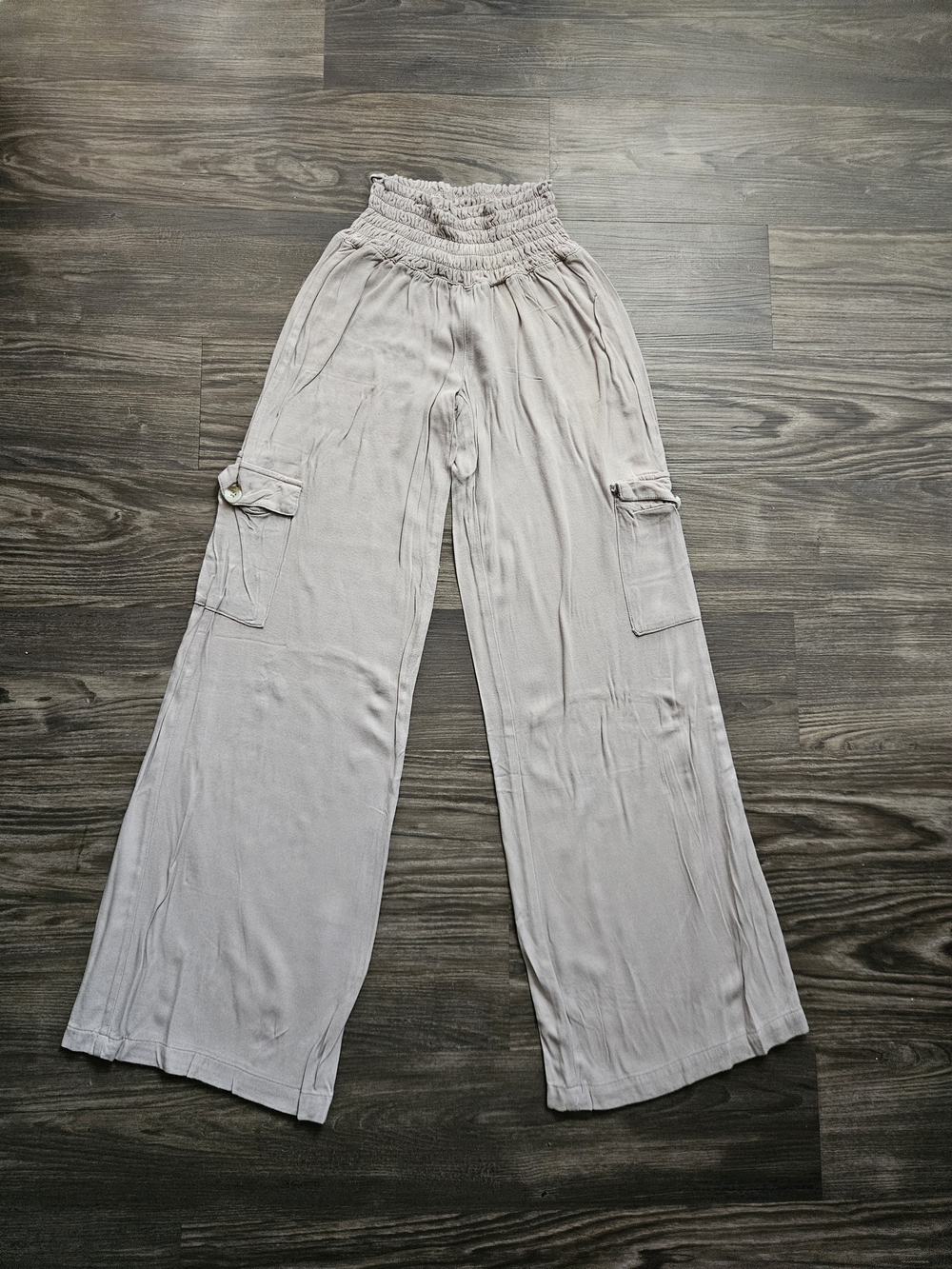 Flowy Lightweight Summer Wide-Leg Cargo Pants